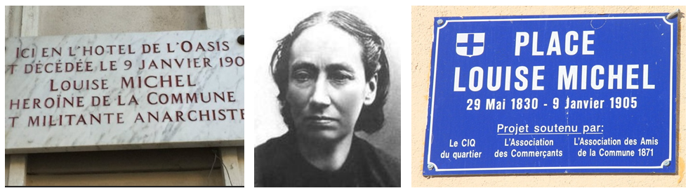 Hommage à Louise Michel, Marseille le samedi 11 janvier par le comité des Amies et Amis des Communes de Marseille et Paris 1870-1871